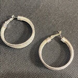 Elegant Silver Hoop Earrings